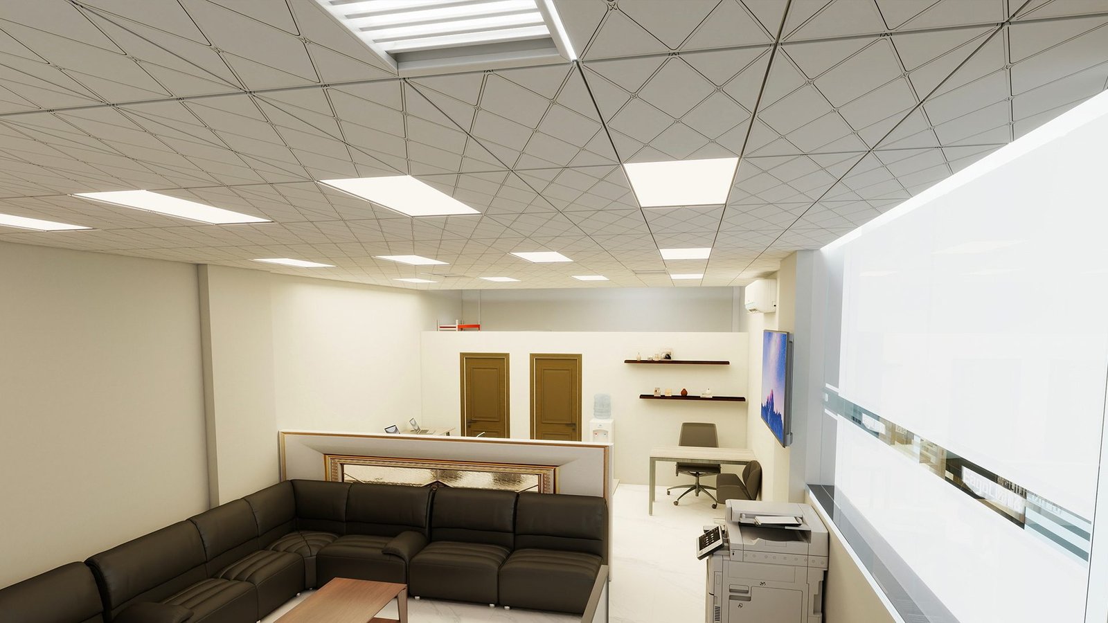 Corporate Efficiency. Smart design solutions that maximize productivity in compact workspaces.